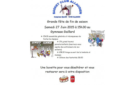 Grande fête de fin de saison