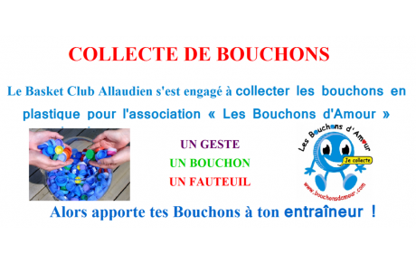La collecte de Bouchons est finie pour cette saison !