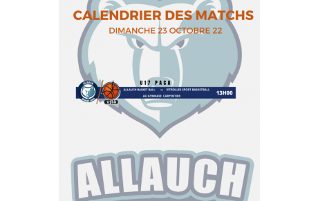 CALENDRIER MATCH DU WEEK END