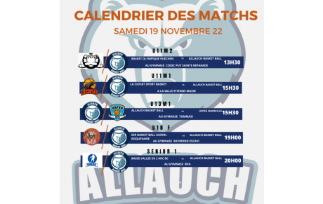 MATCHS DU WEEK END