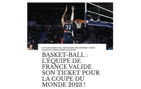L'équipe de France qualifiée!!!