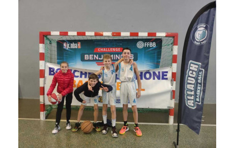Nos 4 Benjamins sélectionnés lors du CHALLENGE BENJAMIN(E)S
