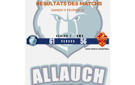 RÉSULTATS DU WEEK END 11 &amp; 12 FEVRIER 2023